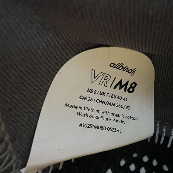 Allbirds Vista Racer Lace Up Athletic Running Shoes Sneakers Men's Size 8 - Picture 8 of 8